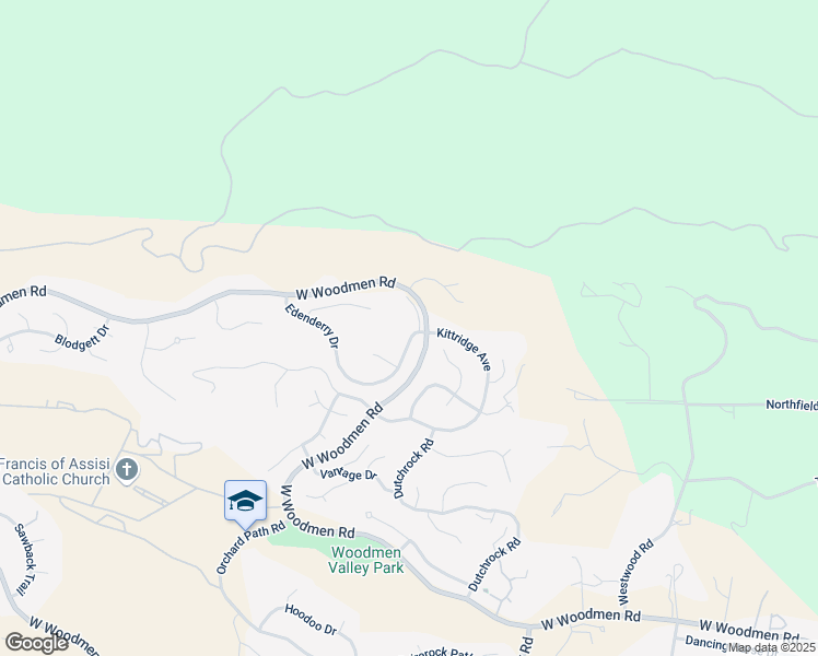 map of restaurants, bars, coffee shops, grocery stores, and more near 8410 Melross Court in Colorado Springs