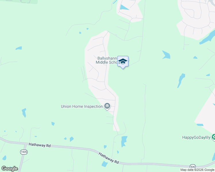 map of restaurants, bars, coffee shops, grocery stores, and more near 2444 Hathaway Road in Union