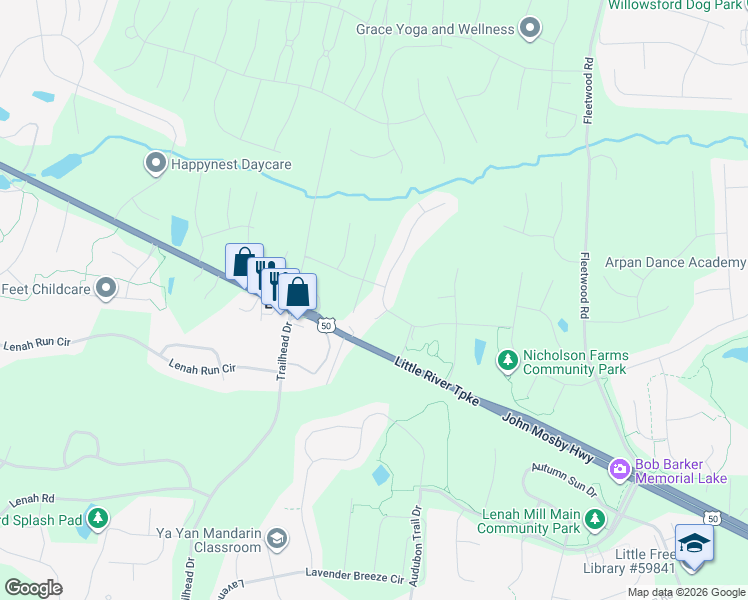 map of restaurants, bars, coffee shops, grocery stores, and more near 24013 Mill Wheel Place in Aldie