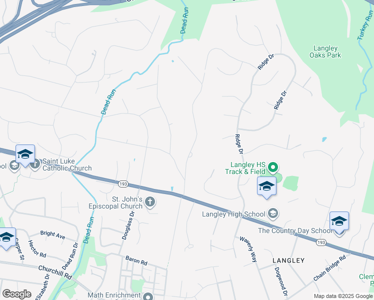 map of restaurants, bars, coffee shops, grocery stores, and more near 918 Mackall Avenue in McLean