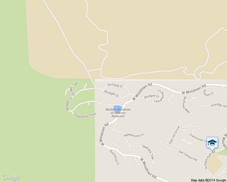 map of restaurants, bars, coffee shops, grocery stores, and more near 3060 Blodgett Drive in Colorado Springs