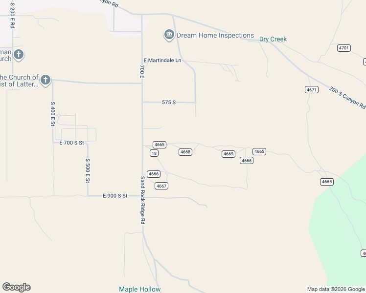 map of restaurants, bars, coffee shops, grocery stores, and more near East 700 South Street in Fillmore