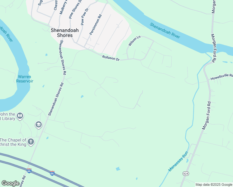 map of restaurants, bars, coffee shops, grocery stores, and more near 461 Stonegate Lane in Front Royal