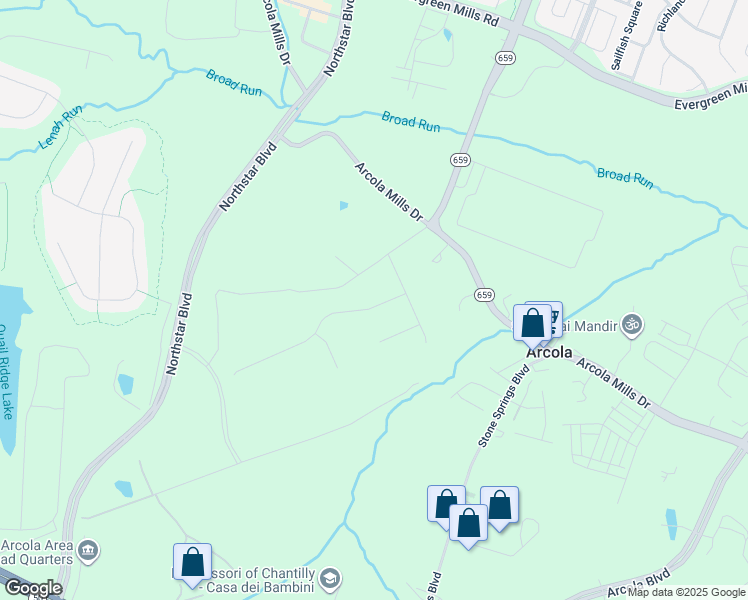 map of restaurants, bars, coffee shops, grocery stores, and more near 42238 Cameron Parish Drive in Ashburn