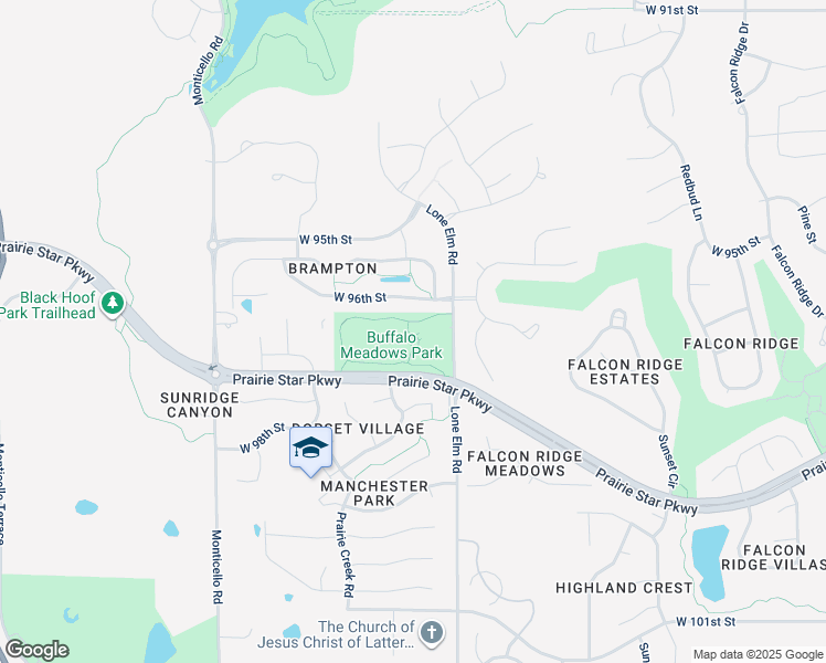 map of restaurants, bars, coffee shops, grocery stores, and more near 9650 Lone Elm Road in Lenexa