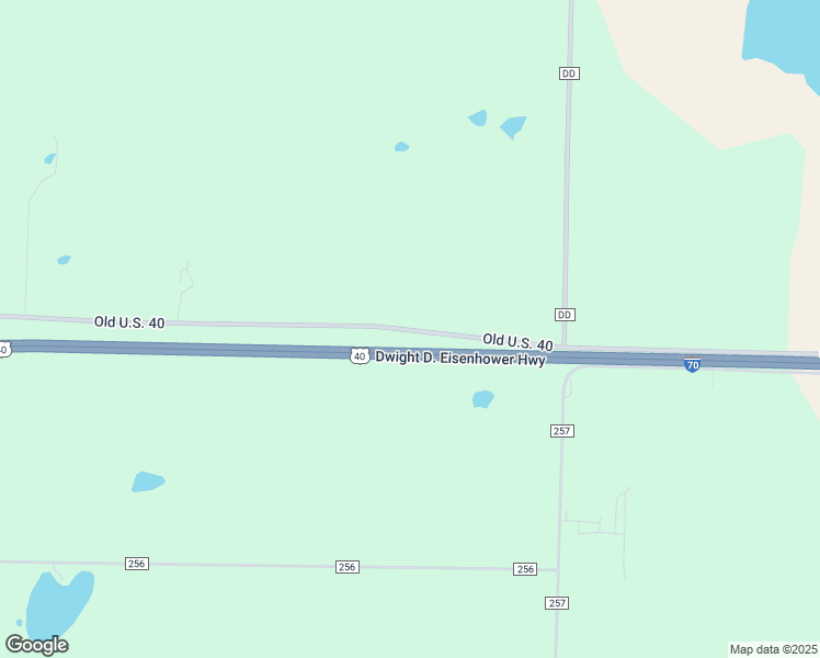 map of restaurants, bars, coffee shops, grocery stores, and more near Interstate 70 in Columbia