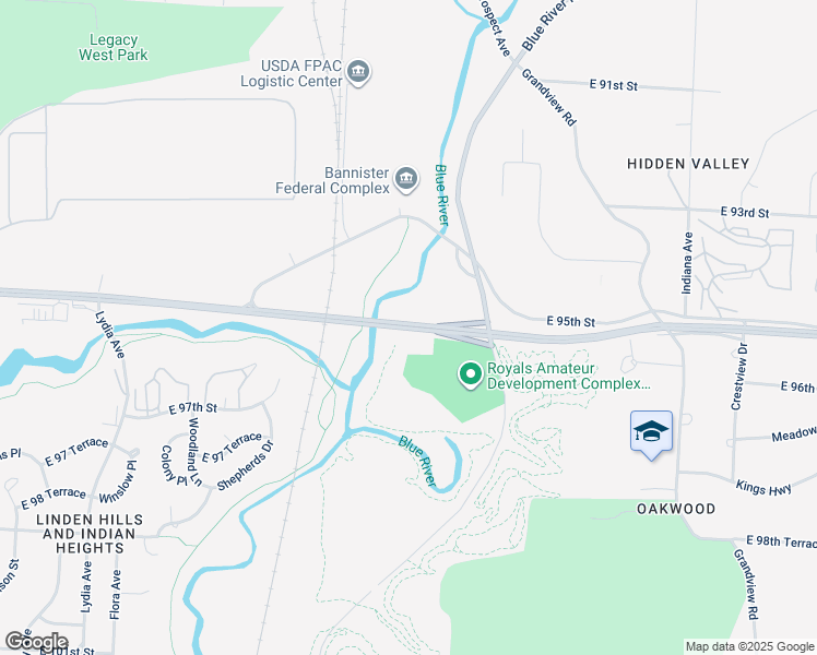 map of restaurants, bars, coffee shops, grocery stores, and more near in Kansas City