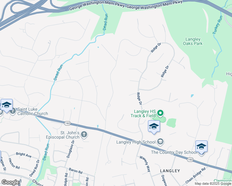 map of restaurants, bars, coffee shops, grocery stores, and more near 905 Mackall Avenue in McLean