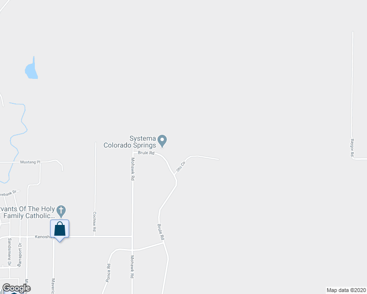 map of restaurants, bars, coffee shops, grocery stores, and more near 9070 Oto Circle in Colorado Springs