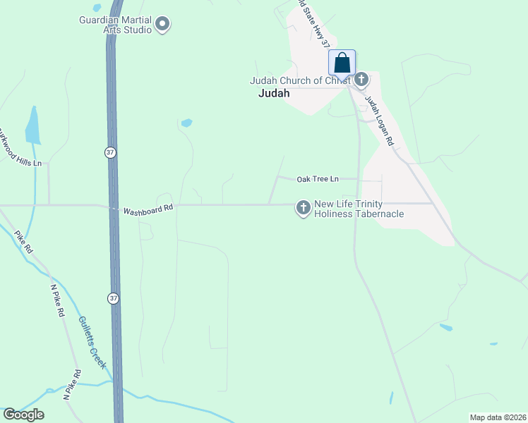 map of restaurants, bars, coffee shops, grocery stores, and more near 1127 Washboard Road in Springville