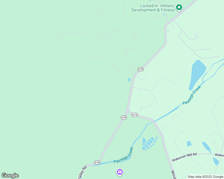 map of restaurants, bars, coffee shops, grocery stores, and more near 117 Valley Park Court in Strasburg