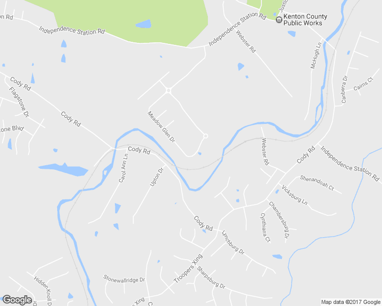 map of restaurants, bars, coffee shops, grocery stores, and more near 10112 Meadow Glen Drive in Independence