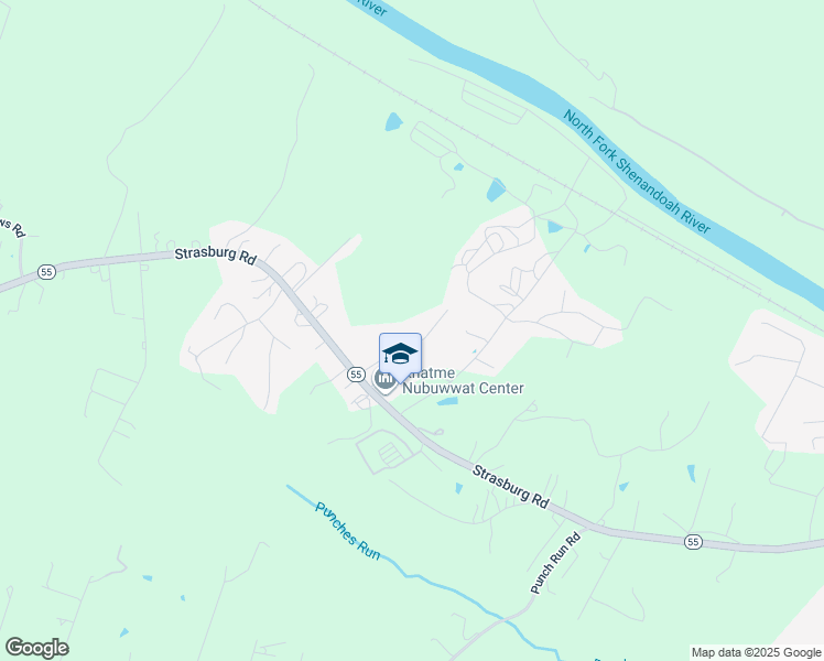 map of restaurants, bars, coffee shops, grocery stores, and more near 165 Vista Fork Road in Front Royal