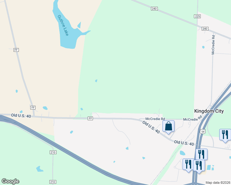 map of restaurants, bars, coffee shops, grocery stores, and more near in Kingdom City