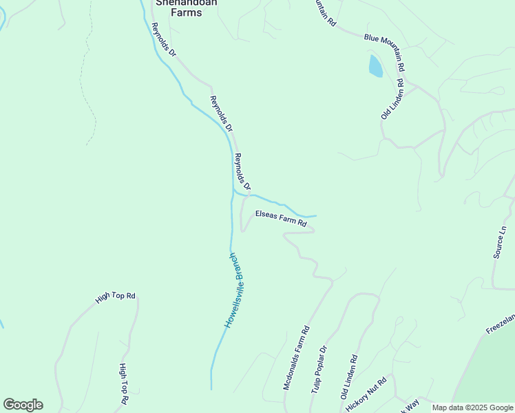 map of restaurants, bars, coffee shops, grocery stores, and more near 81 Elseas Farm Road in Front Royal