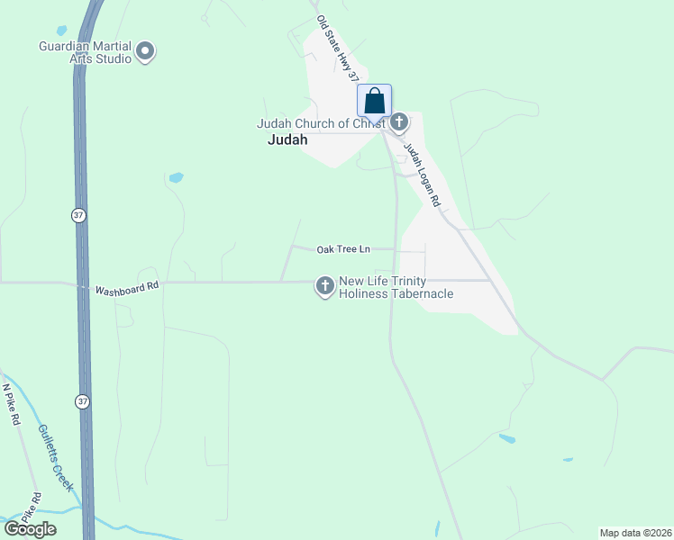 map of restaurants, bars, coffee shops, grocery stores, and more near 1275 Washboard Road in Springville