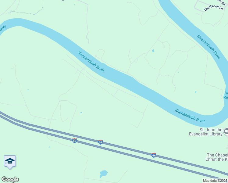 map of restaurants, bars, coffee shops, grocery stores, and more near 461 Harris Drive in Front Royal