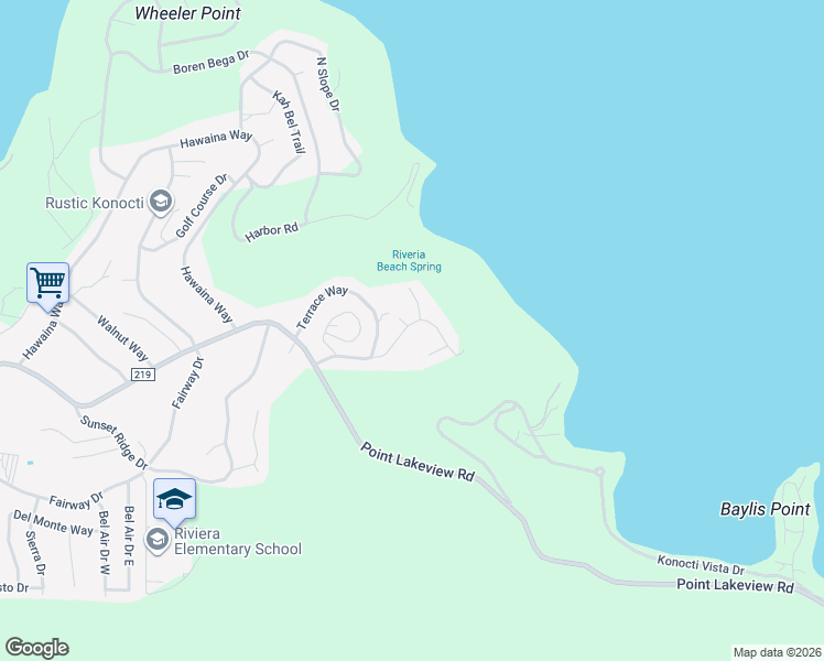 map of restaurants, bars, coffee shops, grocery stores, and more near 11051 Wheeler Drive in Kelseyville