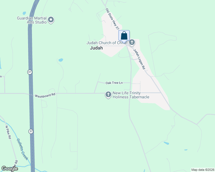 map of restaurants, bars, coffee shops, grocery stores, and more near 1275 Washboard Road in Springville