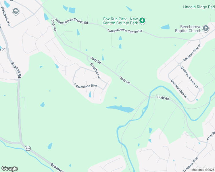 map of restaurants, bars, coffee shops, grocery stores, and more near 1293 Victory Lane in Independence