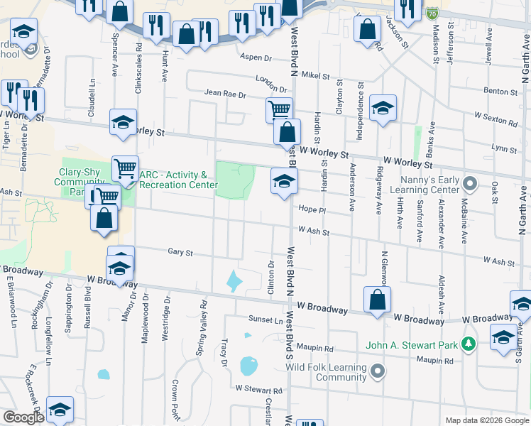 map of restaurants, bars, coffee shops, grocery stores, and more near 209 Wheaton Court in Columbia