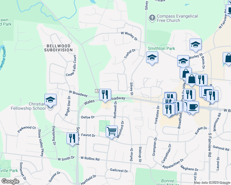 map of restaurants, bars, coffee shops, grocery stores, and more near 3906 Daylily Ct in Columbia