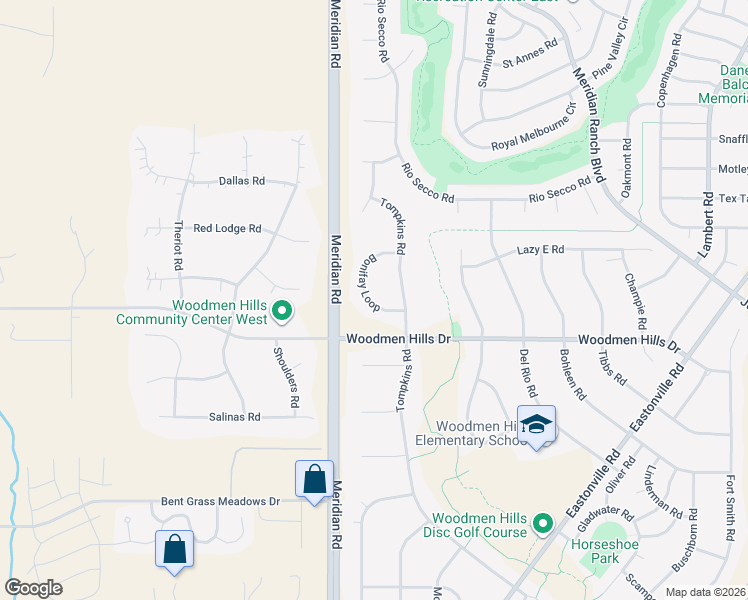map of restaurants, bars, coffee shops, grocery stores, and more near 11939 Bonifay Loop in Peyton