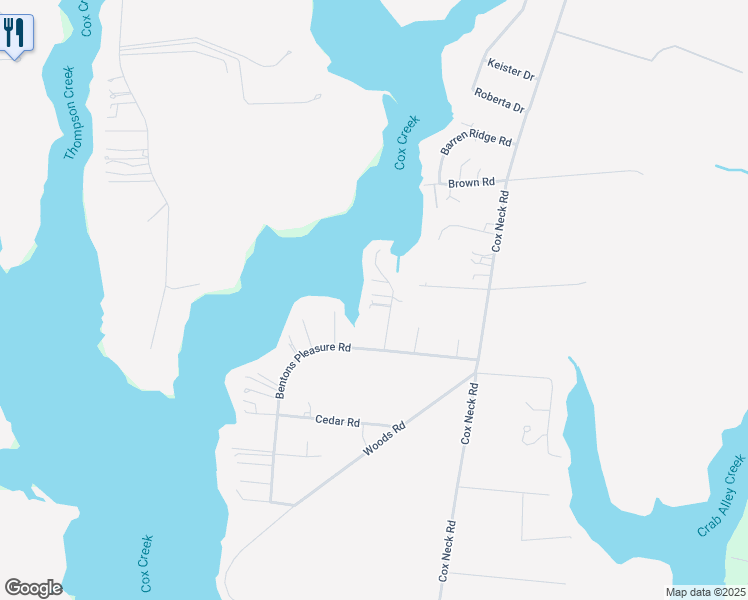 map of restaurants, bars, coffee shops, grocery stores, and more near 115 Parks Road in Chester