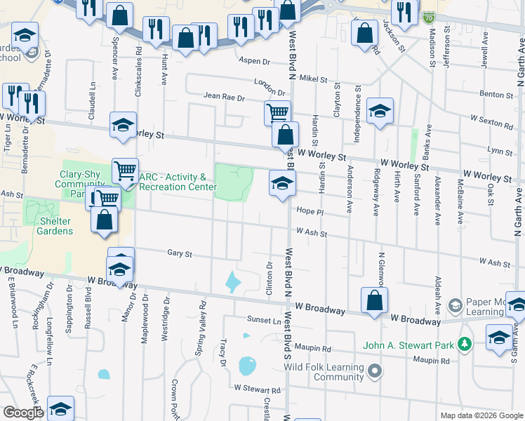 map of restaurants, bars, coffee shops, grocery stores, and more near 209 Wheaton Court in Columbia