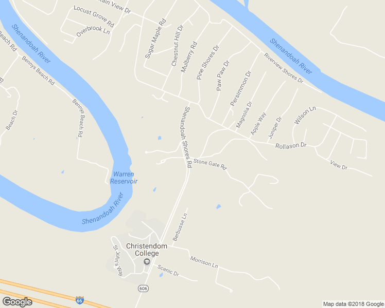 map of restaurants, bars, coffee shops, grocery stores, and more near 2508 Shenandoah Shores Road in Front Royal