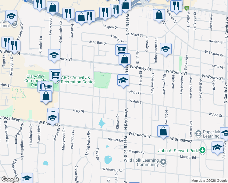 map of restaurants, bars, coffee shops, grocery stores, and more near 209 Wheaton Court in Columbia