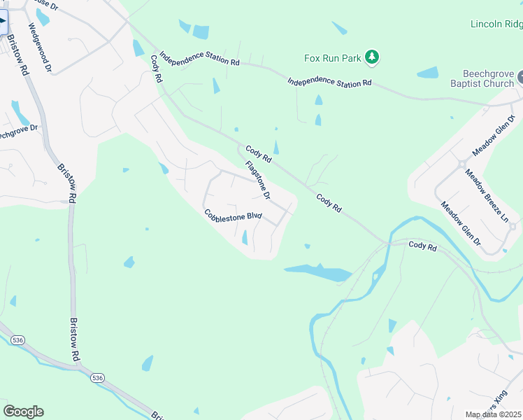 map of restaurants, bars, coffee shops, grocery stores, and more near 9913 Cobblestone Boulevard in Independence