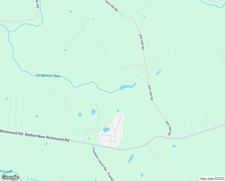 map of restaurants, bars, coffee shops, grocery stores, and more near 2509 Jett Hill Road in New Richmond