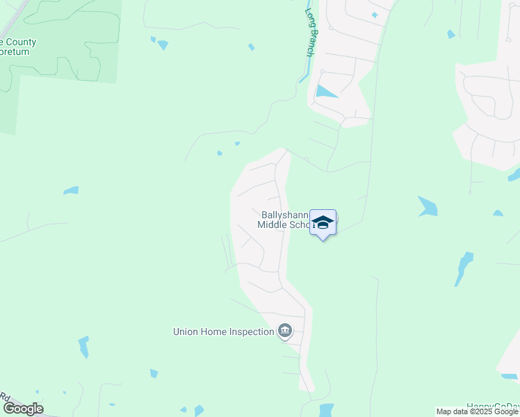 map of restaurants, bars, coffee shops, grocery stores, and more near 6634 Glencree Lane in Union