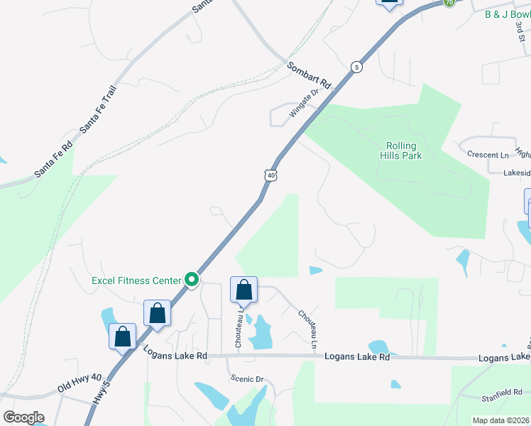 map of restaurants, bars, coffee shops, grocery stores, and more near 1300 West Ashley Road in Boonville