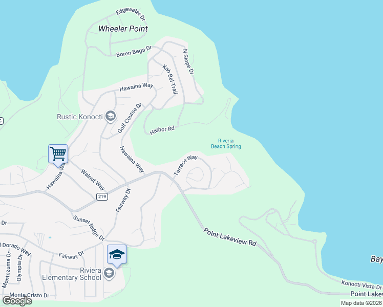 map of restaurants, bars, coffee shops, grocery stores, and more near 10885 Terrace Way in Kelseyville