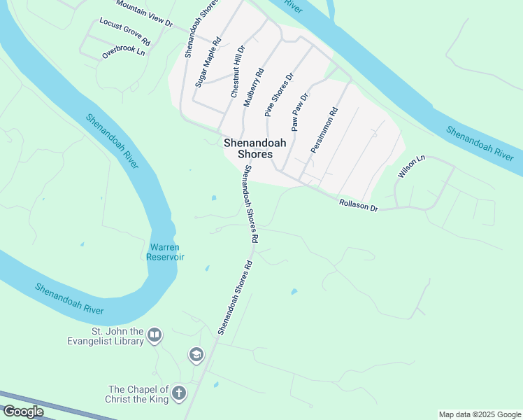 map of restaurants, bars, coffee shops, grocery stores, and more near 2554 Shenandoah Shores Road in Front Royal