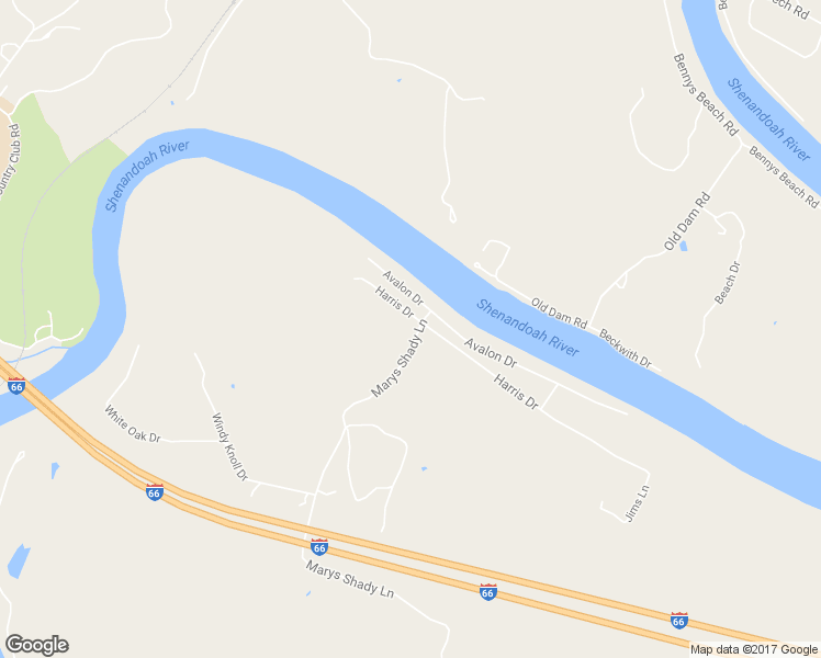 map of restaurants, bars, coffee shops, grocery stores, and more near 2431 Marys Shady Lane in Front Royal