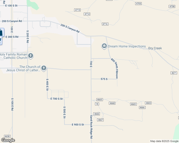 map of restaurants, bars, coffee shops, grocery stores, and more near 690 East 500 South Street in Fillmore