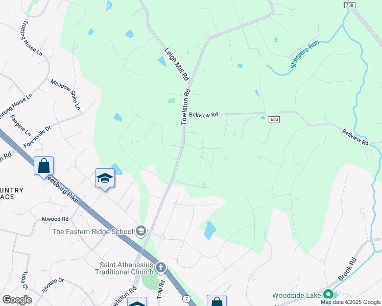 map of restaurants, bars, coffee shops, grocery stores, and more near 1211 Towlston Road in Great Falls