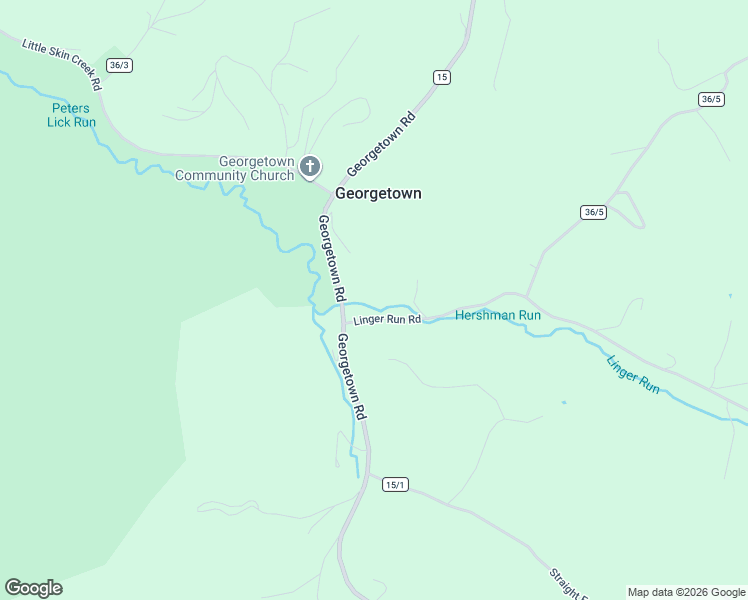 map of restaurants, bars, coffee shops, grocery stores, and more near 42 Linger Run Road in Horner