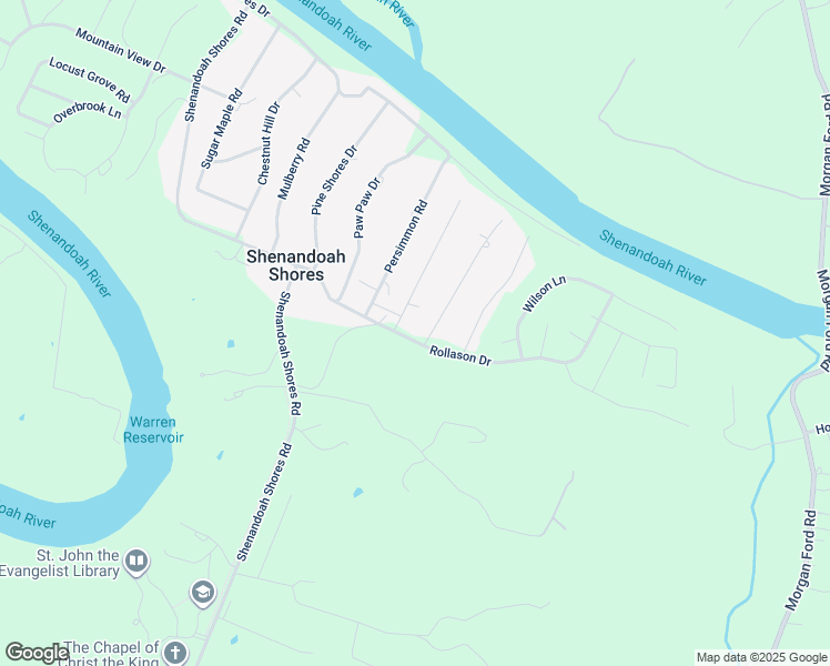 map of restaurants, bars, coffee shops, grocery stores, and more near 307 Rollason Drive in Front Royal