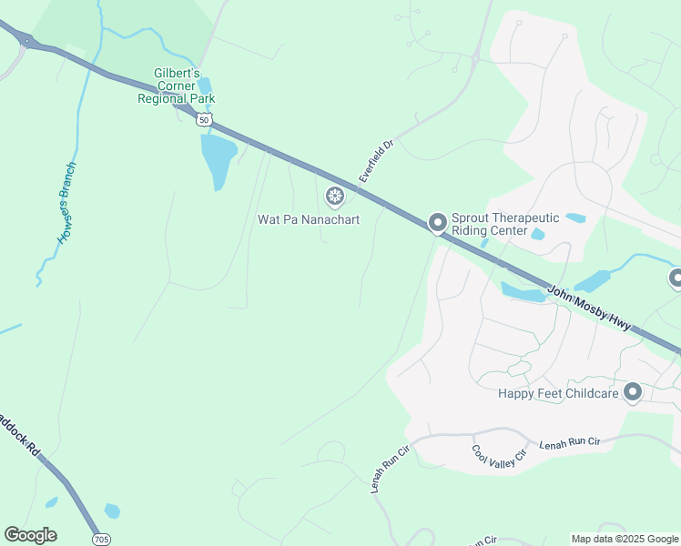map of restaurants, bars, coffee shops, grocery stores, and more near 40497 John Mosby Hwy in Aldie