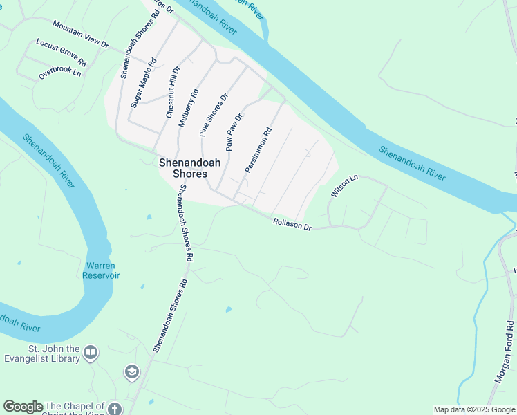 map of restaurants, bars, coffee shops, grocery stores, and more near 301 Rollason Drive in Front Royal