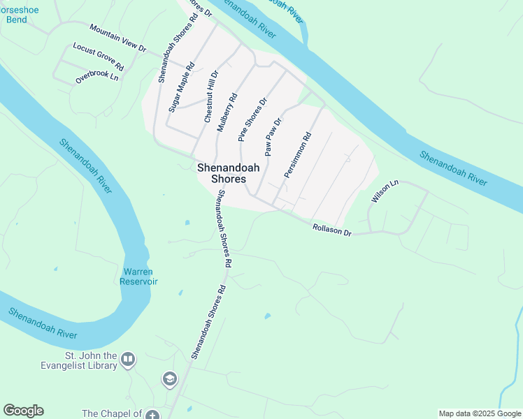 map of restaurants, bars, coffee shops, grocery stores, and more near 156 Rollason Drive in Front Royal