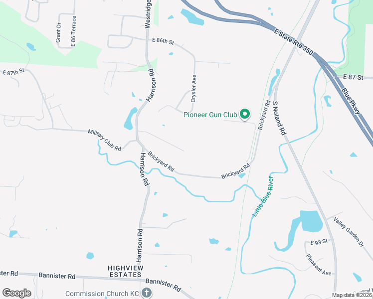 map of restaurants, bars, coffee shops, grocery stores, and more near 12311 East 89th Terrace in Kansas City