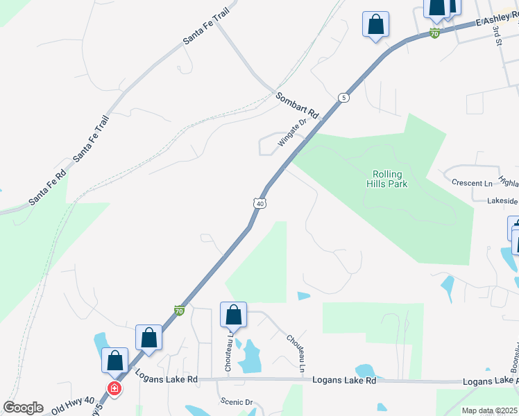map of restaurants, bars, coffee shops, grocery stores, and more near 1208 U.S. 40 in Boonville