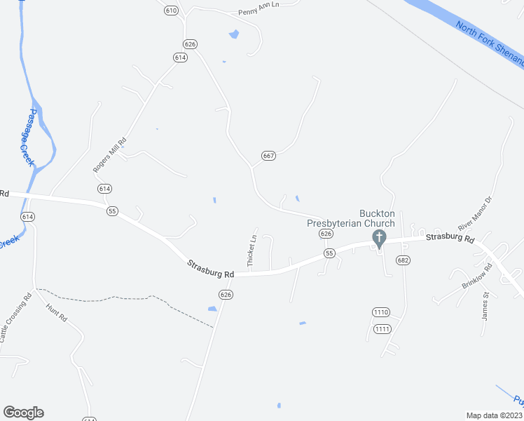 map of restaurants, bars, coffee shops, grocery stores, and more near 309 Andrews Road in Strasburg