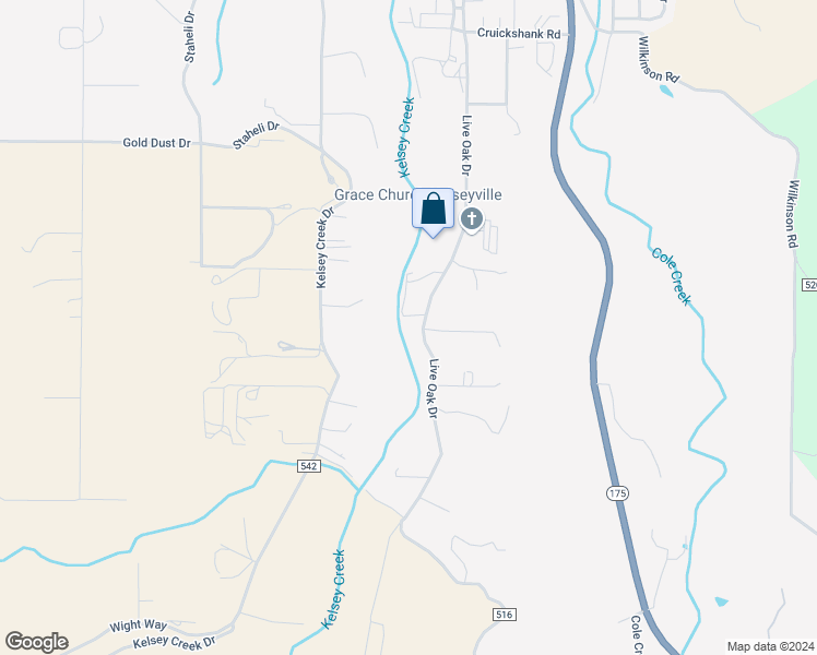 map of restaurants, bars, coffee shops, grocery stores, and more near 6741 Live Oak Drive in Kelseyville