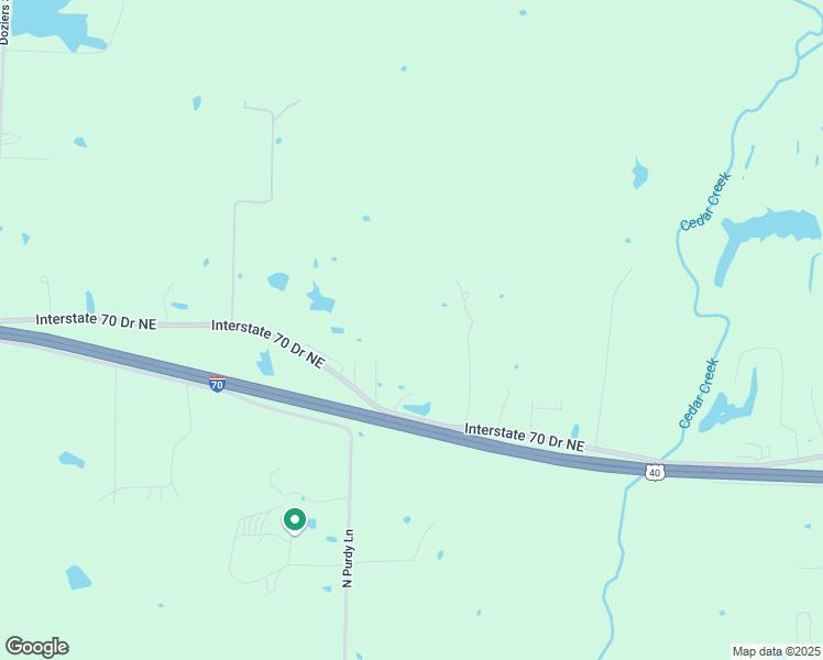 map of restaurants, bars, coffee shops, grocery stores, and more near 11621 Interstate 70 Drive Southeast in Columbia